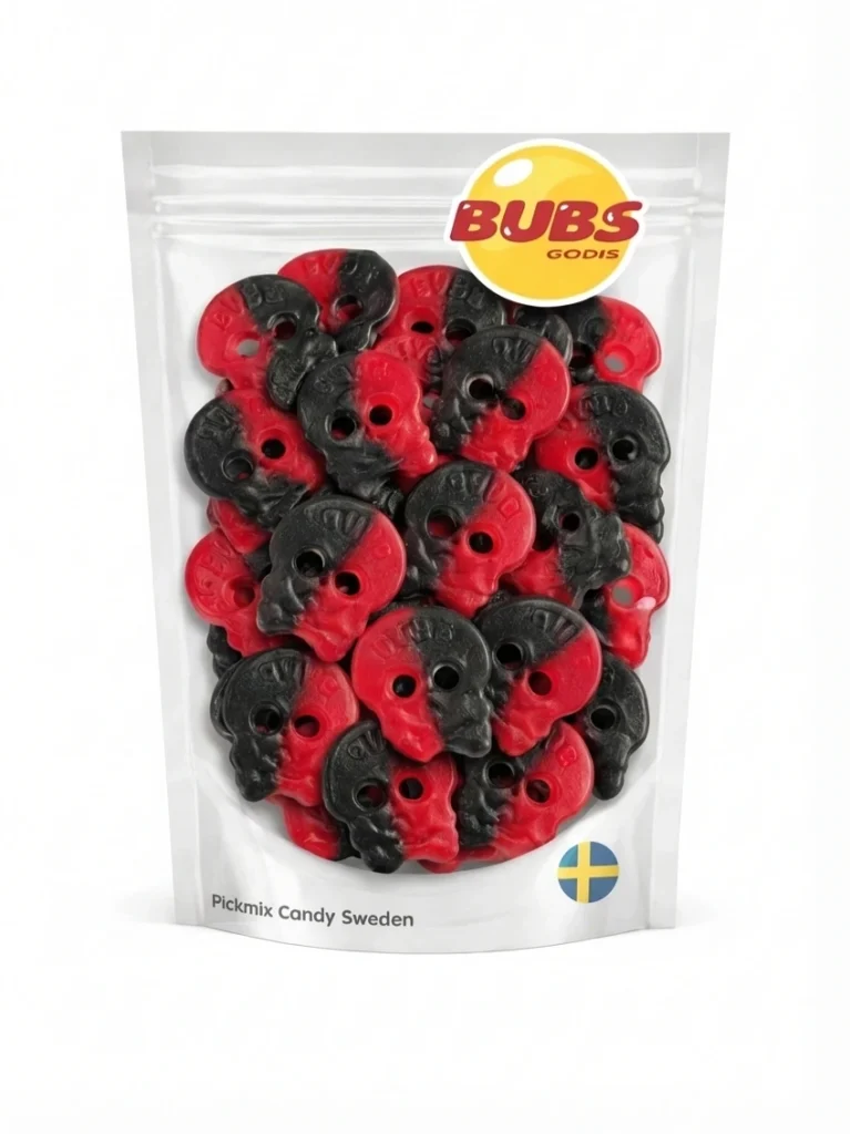 Licorice raspberry skulls bubs
